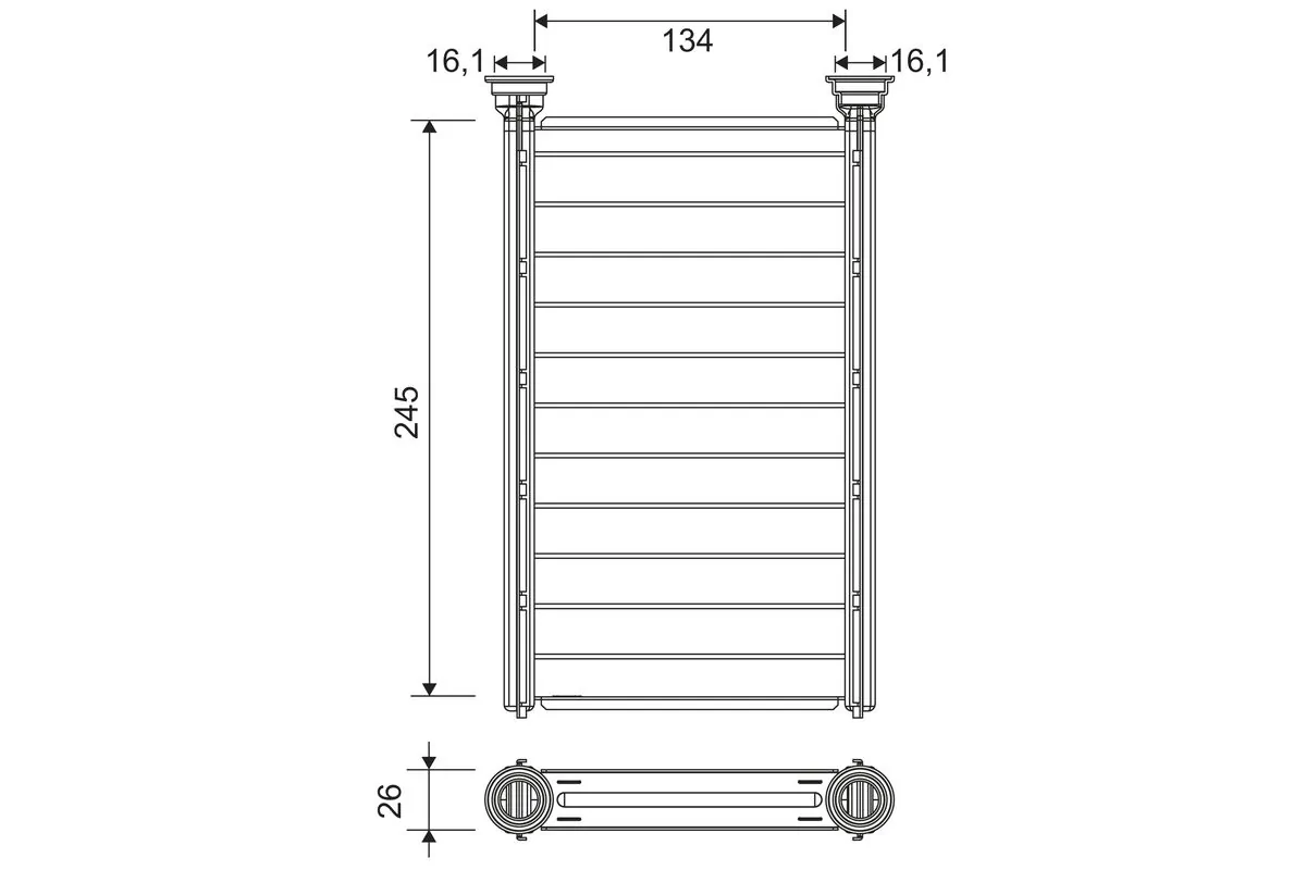 Heat Exchanger, interior heating 811646