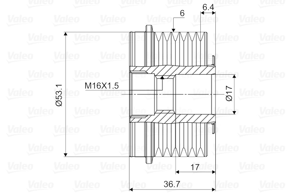 Alternator Freewheel Clutch VALEO NEW SPARE PART 588065