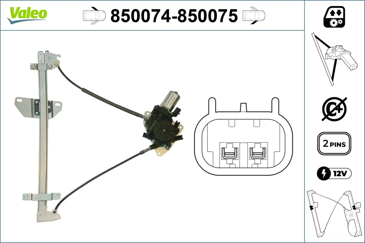 VALEO 850074 Window Regulator