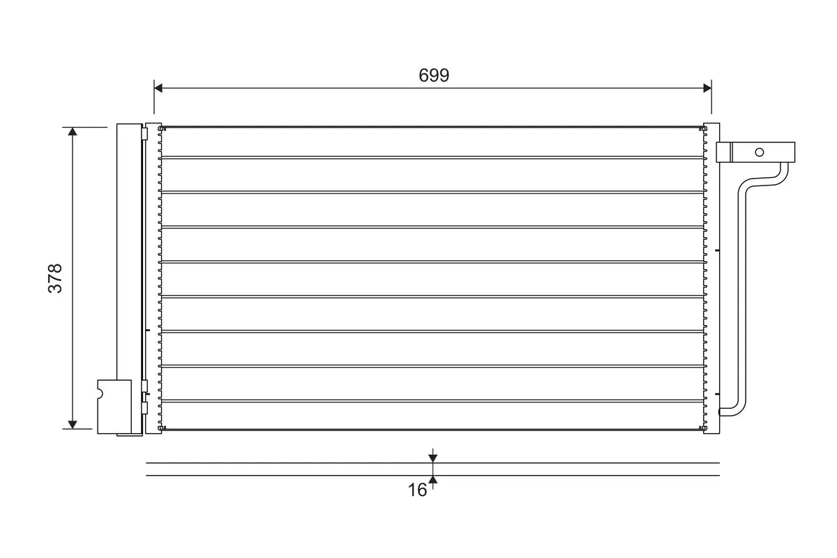 Condenser, air conditioning 822727