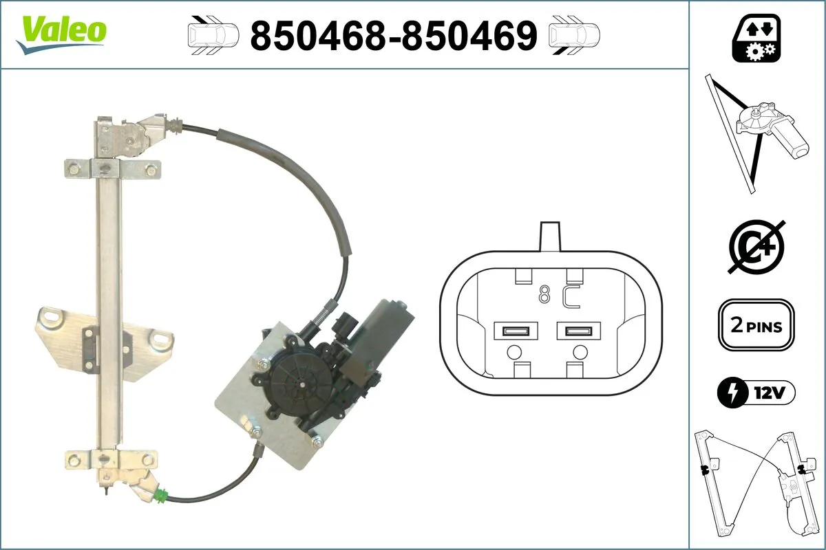 VALEO 850468 Window Regulator