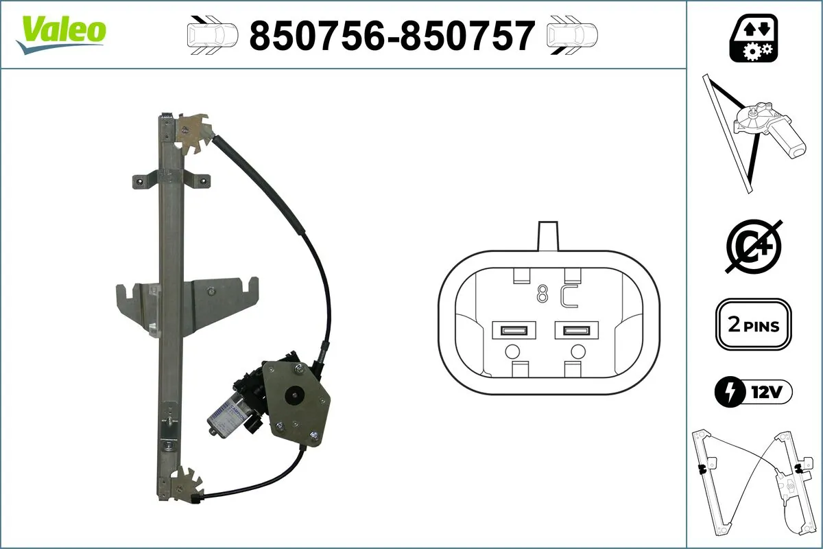 VALEO 850756 Window Regulator