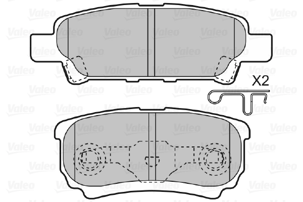 Brake Pad Set, disc brake 598852