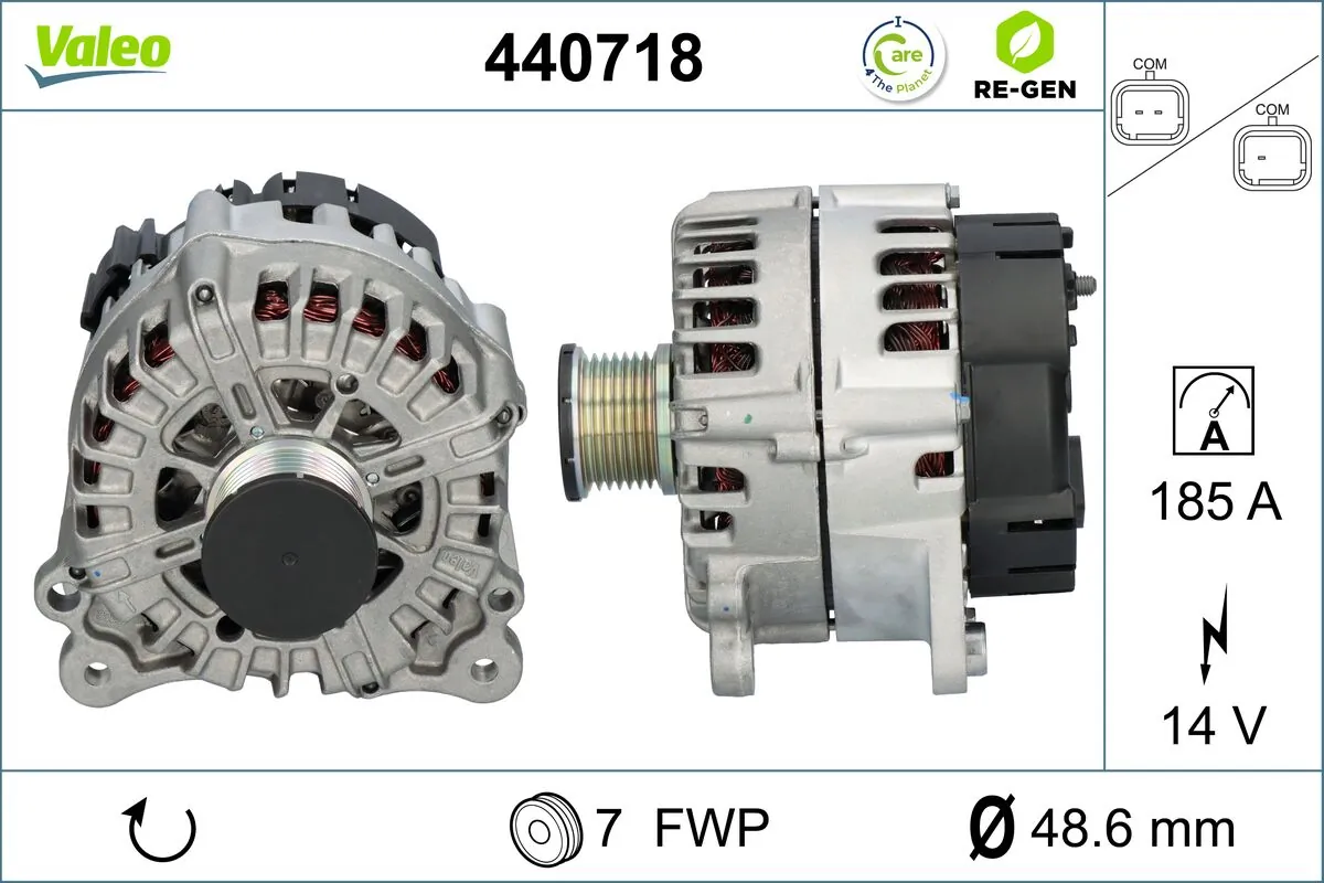 Alternator VALEO RE-GEN REMANUFACTURED 440718