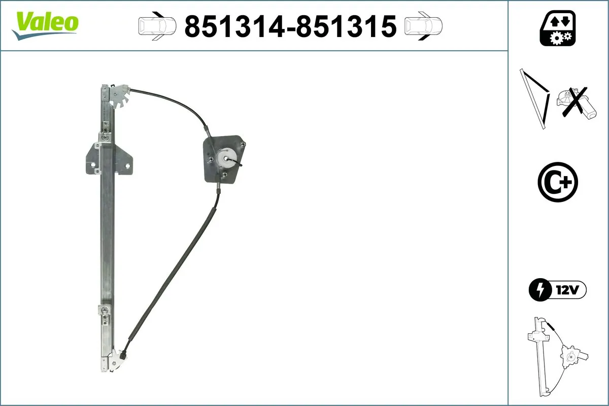 VALEO 851314 Window Regulator