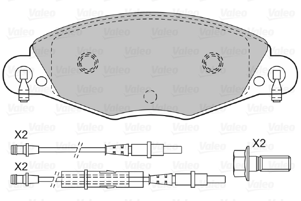 Brake Pad Set, disc brake 598416