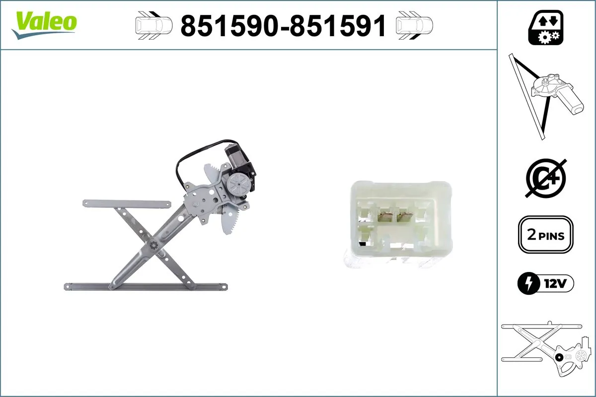 VALEO 851590 Window Regulator