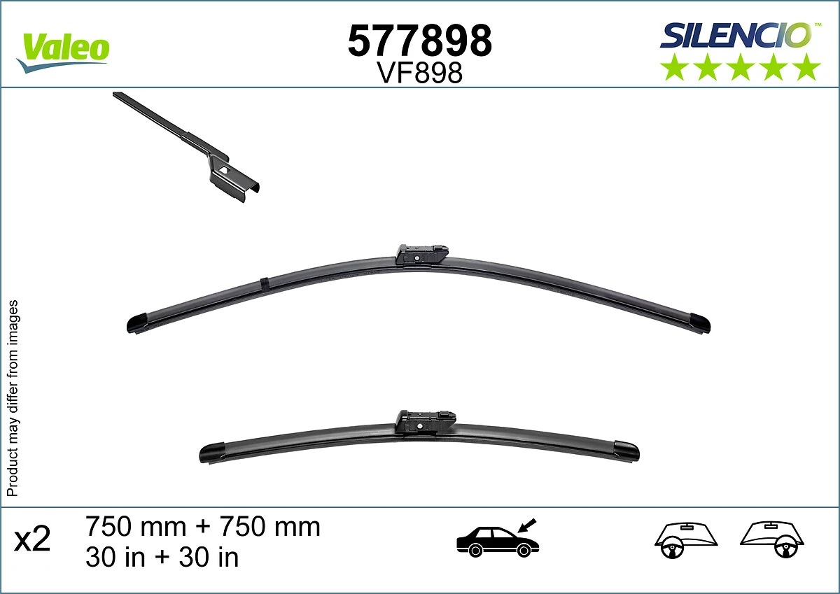 Wiper Blade SILENCIO FLAT BLADE SET 577898