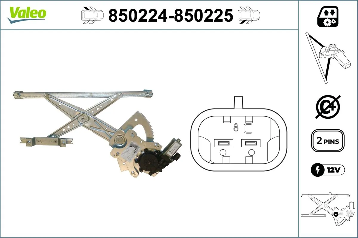 VALEO 850224 Window Regulator