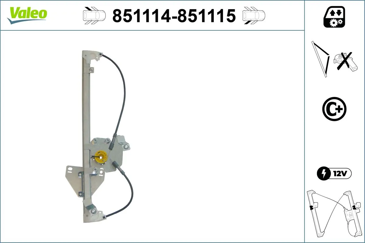 VALEO 851114 Window Regulator