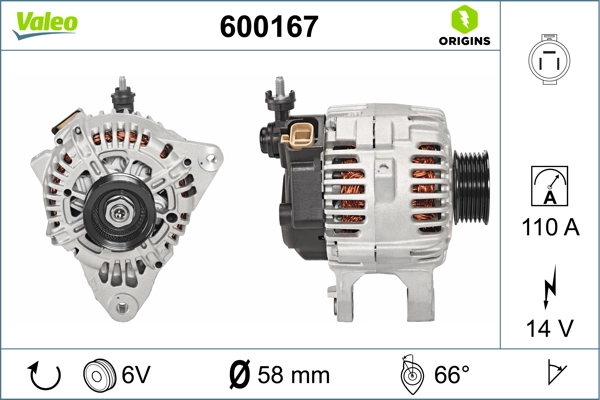 VALEO 600167 Alternator