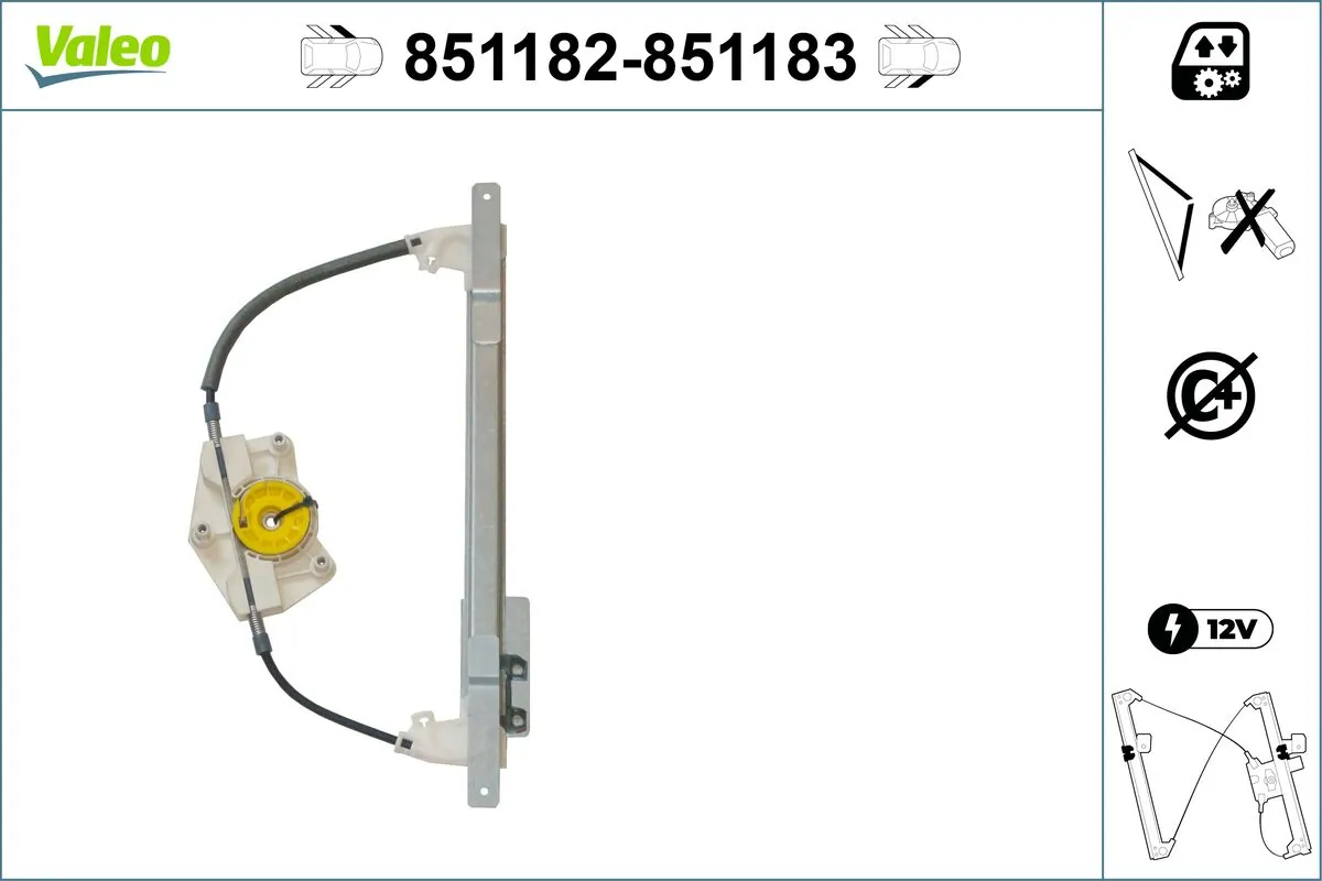 VALEO 851182 Window Regulator