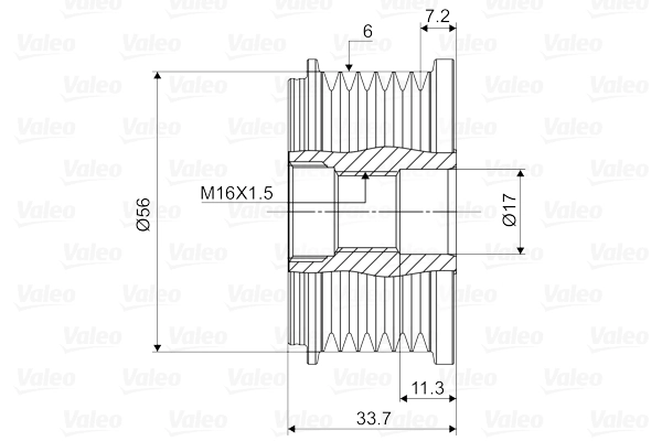 Alternator Freewheel Clutch VALEO NEW SPARE PART 588104