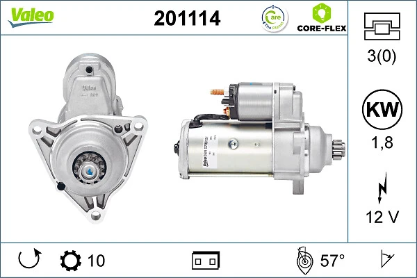 VALEO 201114 Starter