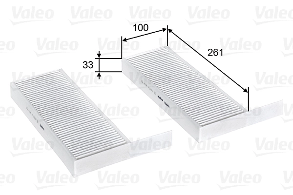 Filter, cabin air VALEO ESSENTIAL 715808