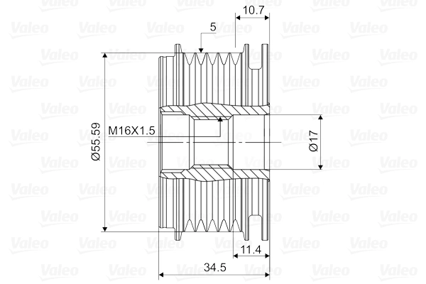 발전기 프리휠 VALEO NEW SPARE PART 588114