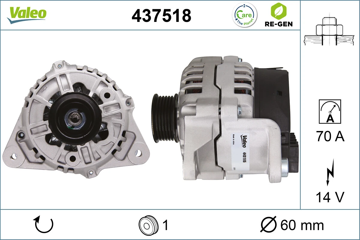 VALEO 437518 Alternator