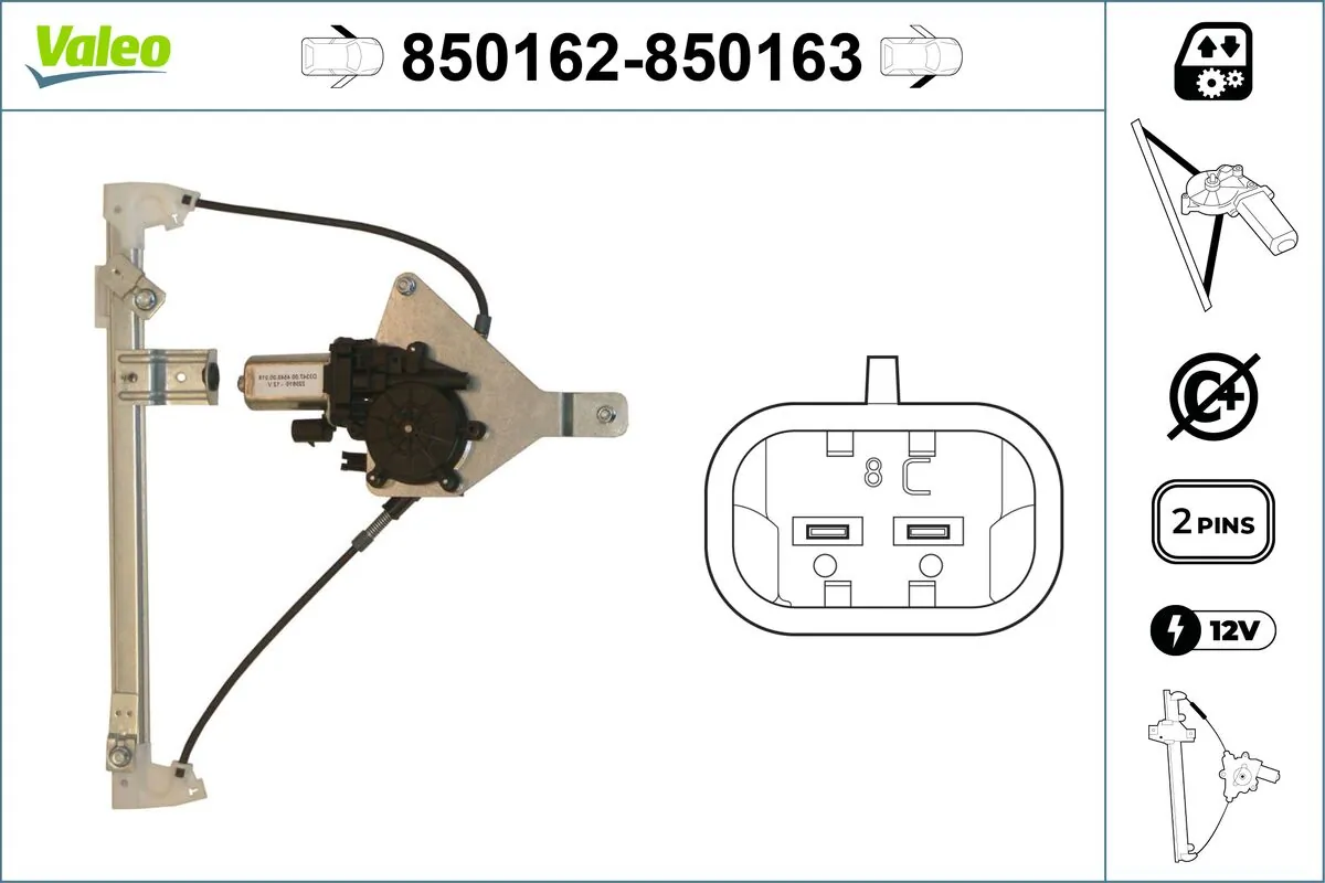 VALEO 850162 Window Regulator