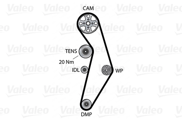 VALEO 614699 Water Pump & Timing Belt Kit