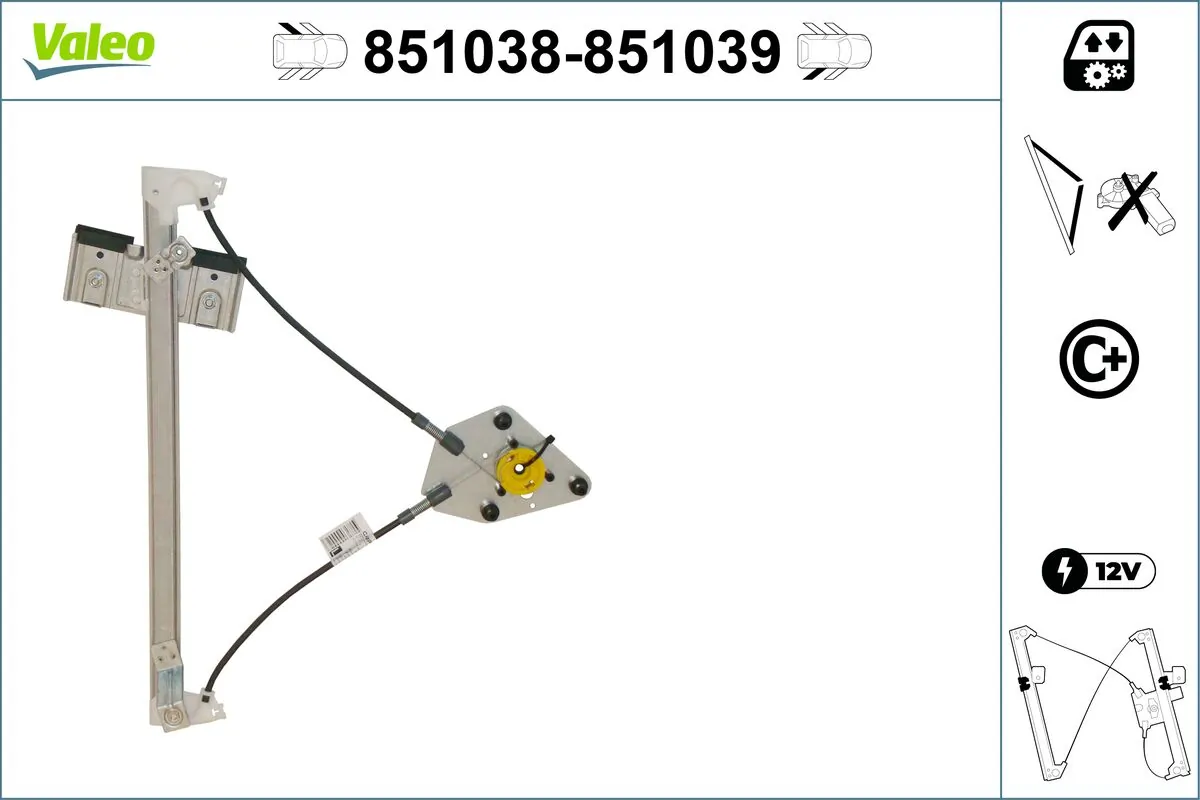 VALEO 851038 Window Regulator