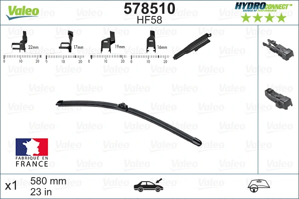 Wiper Blade HYDROCONNECT 578510
