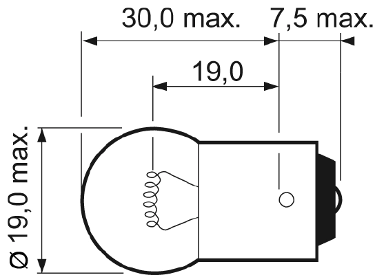 Bulb, direction indicator ESSENTIAL 032219