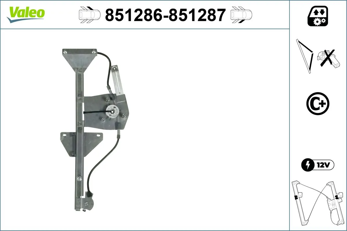 VALEO 851286 Window Regulator