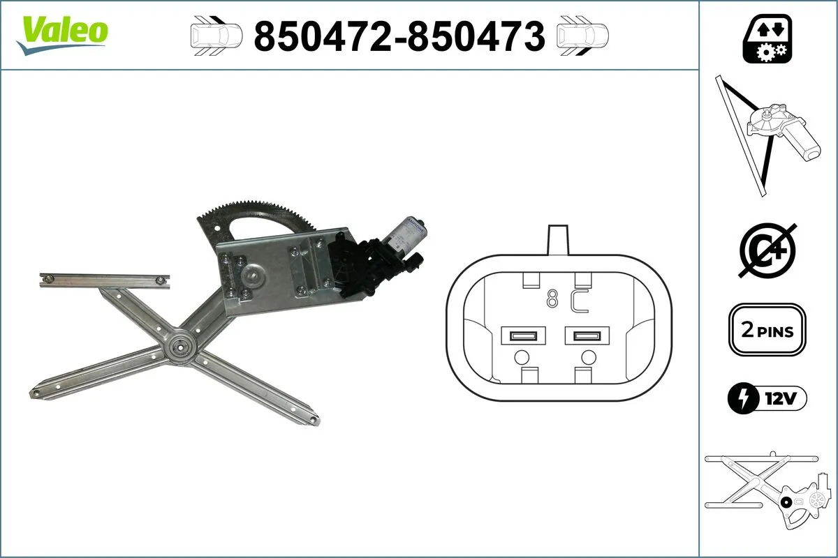 VALEO 850472 Window Regulator