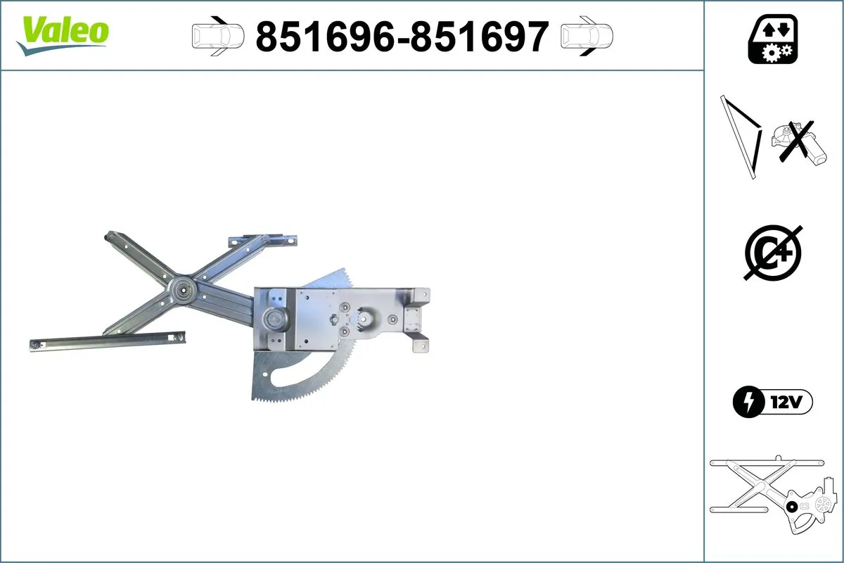 VALEO 851696 Window Regulator