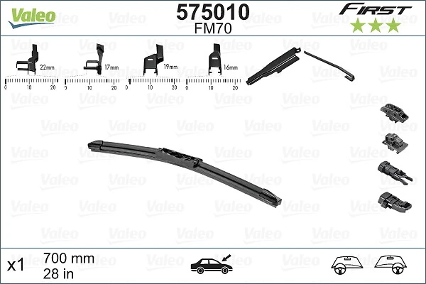 Wiper Blade FIRST MULTICONNECTION 575010