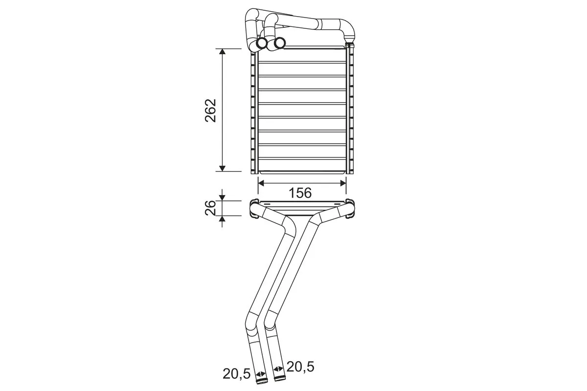 Heat Exchanger, interior heating 811655