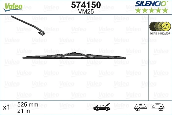 Wiper Blade SILENCIO CONVENTIONAL SINGLE 574150