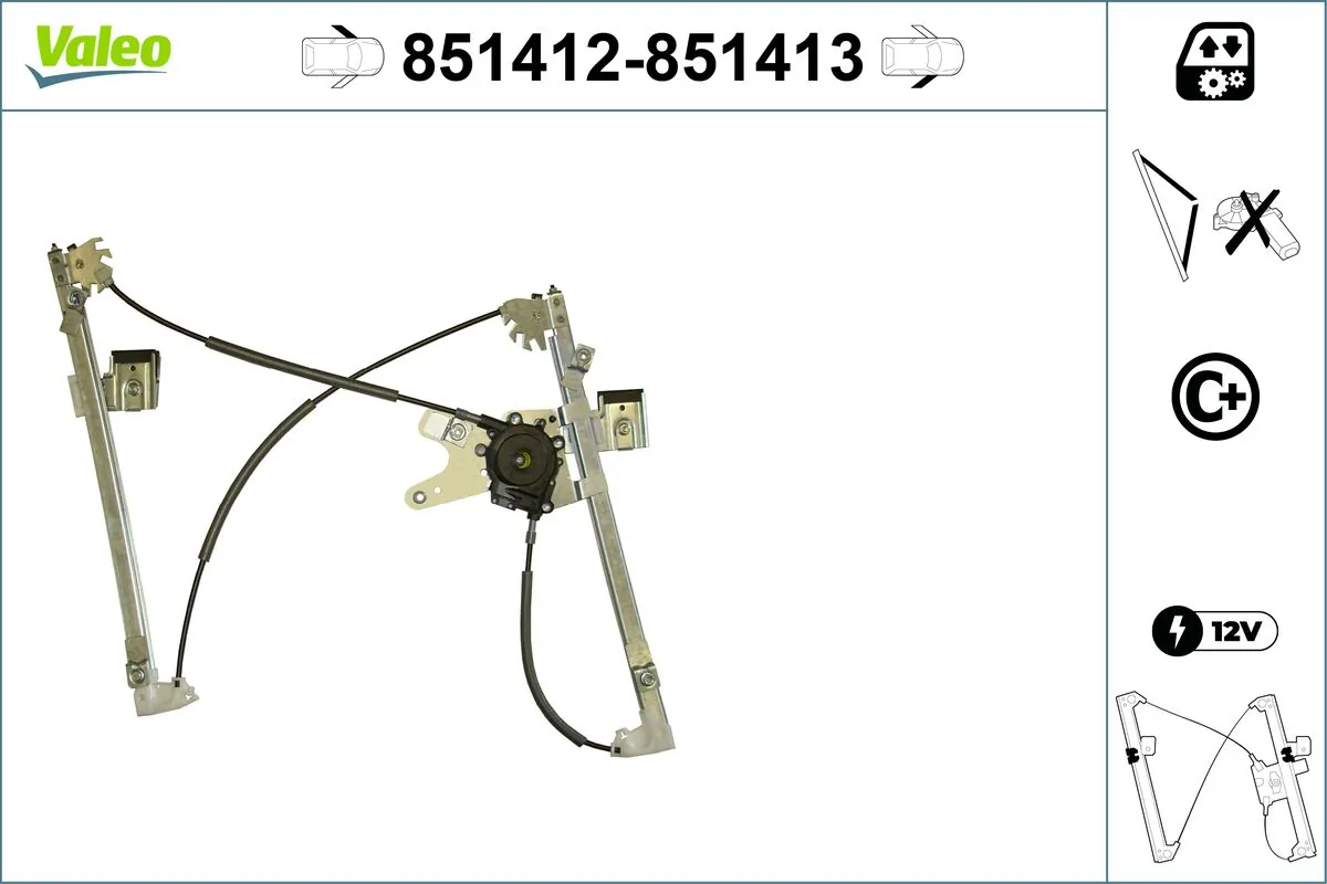 VALEO 851412 Window Regulator