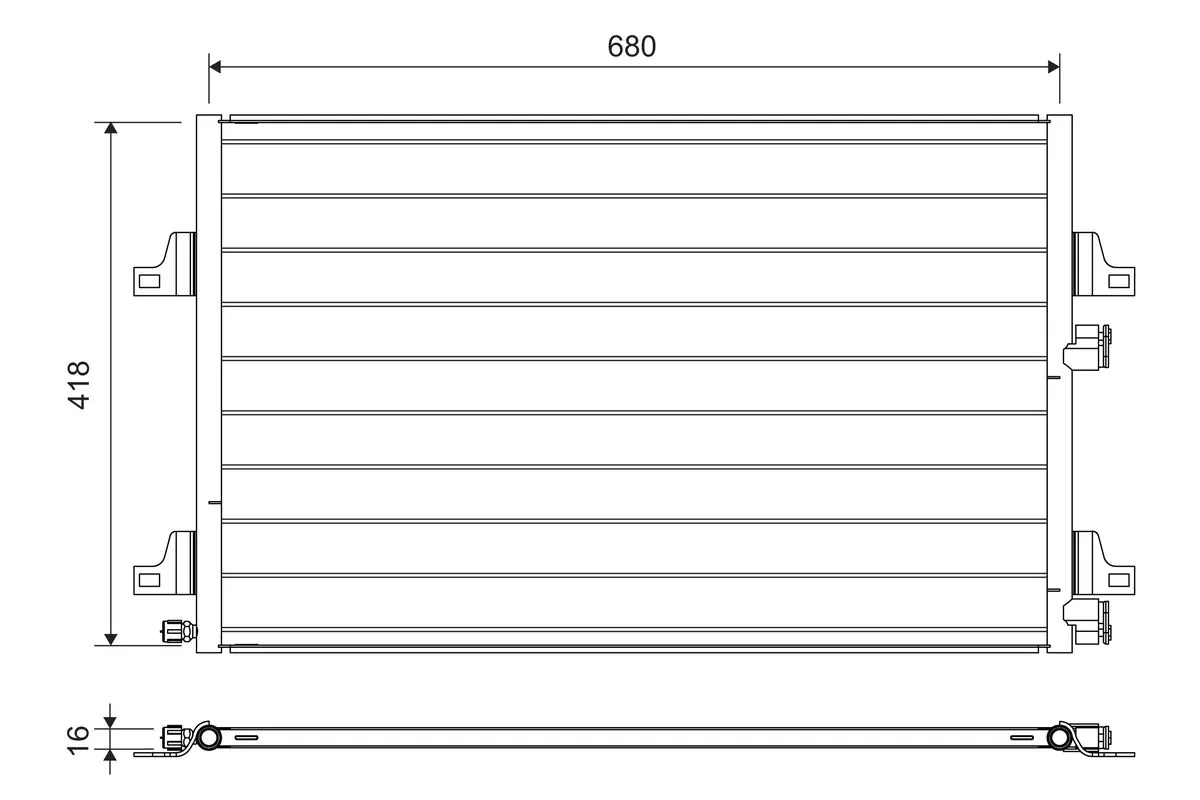 Condenser, air conditioning 817731