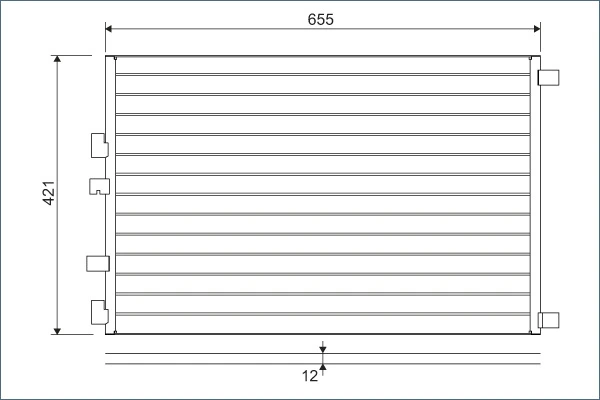 Condenser, air conditioning 818002