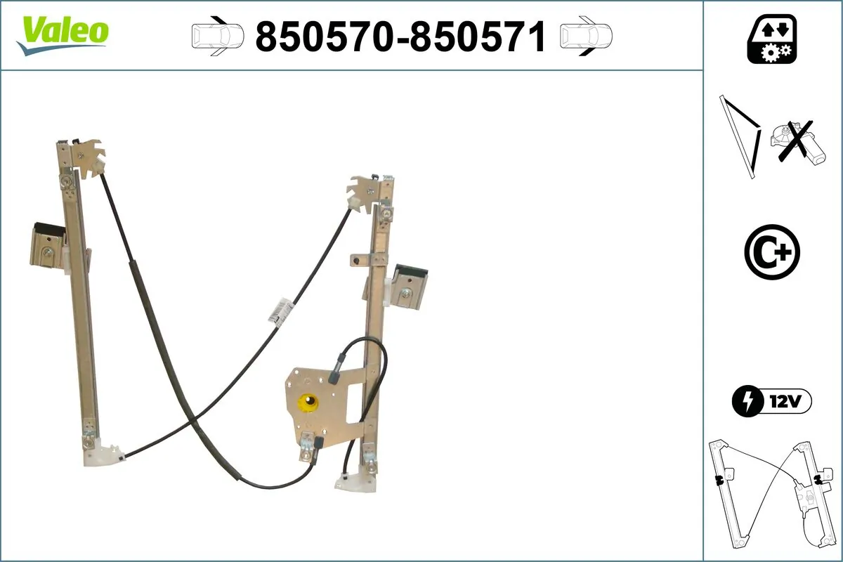 VALEO 850570 Window Regulator