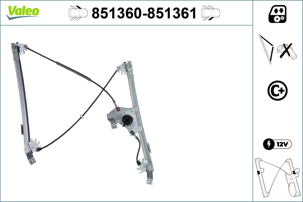 VALEO 851360 Window Regulator