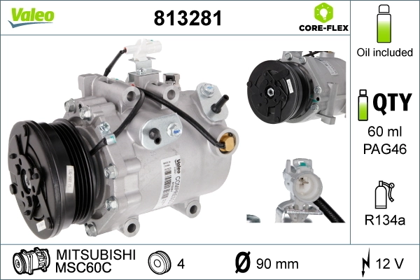 VALEO 813281 Compressor, air conditioning
