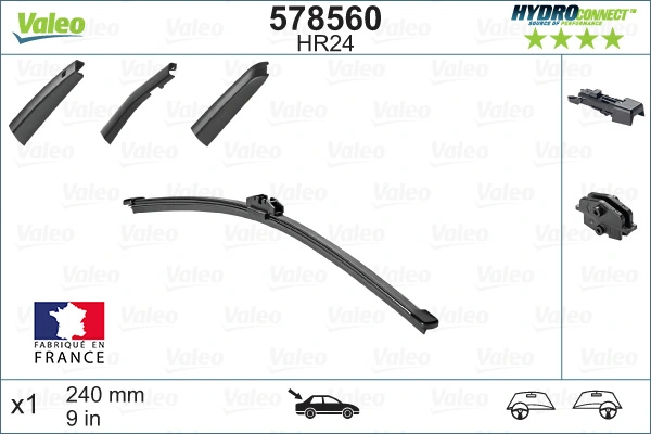 Wiper Blade HYDROCONNECT REAR 578560
