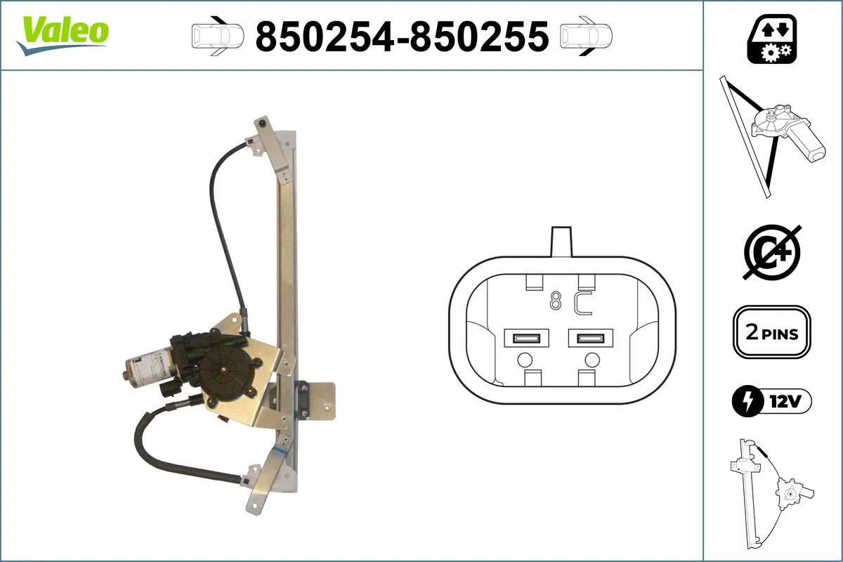 VALEO 850254 Window Regulator