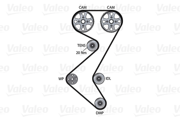 VALEO 614695 Water Pump & Timing Belt Kit