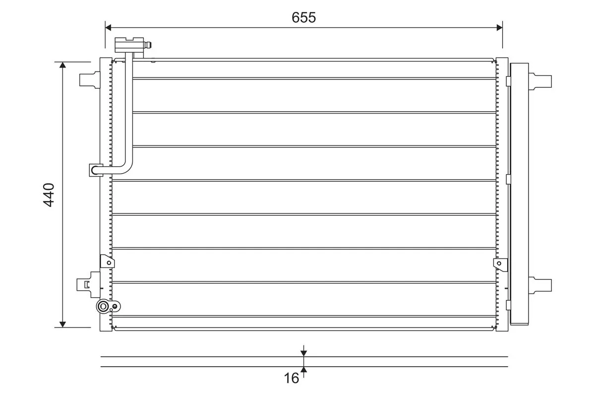 Condenser, air conditioning 822657