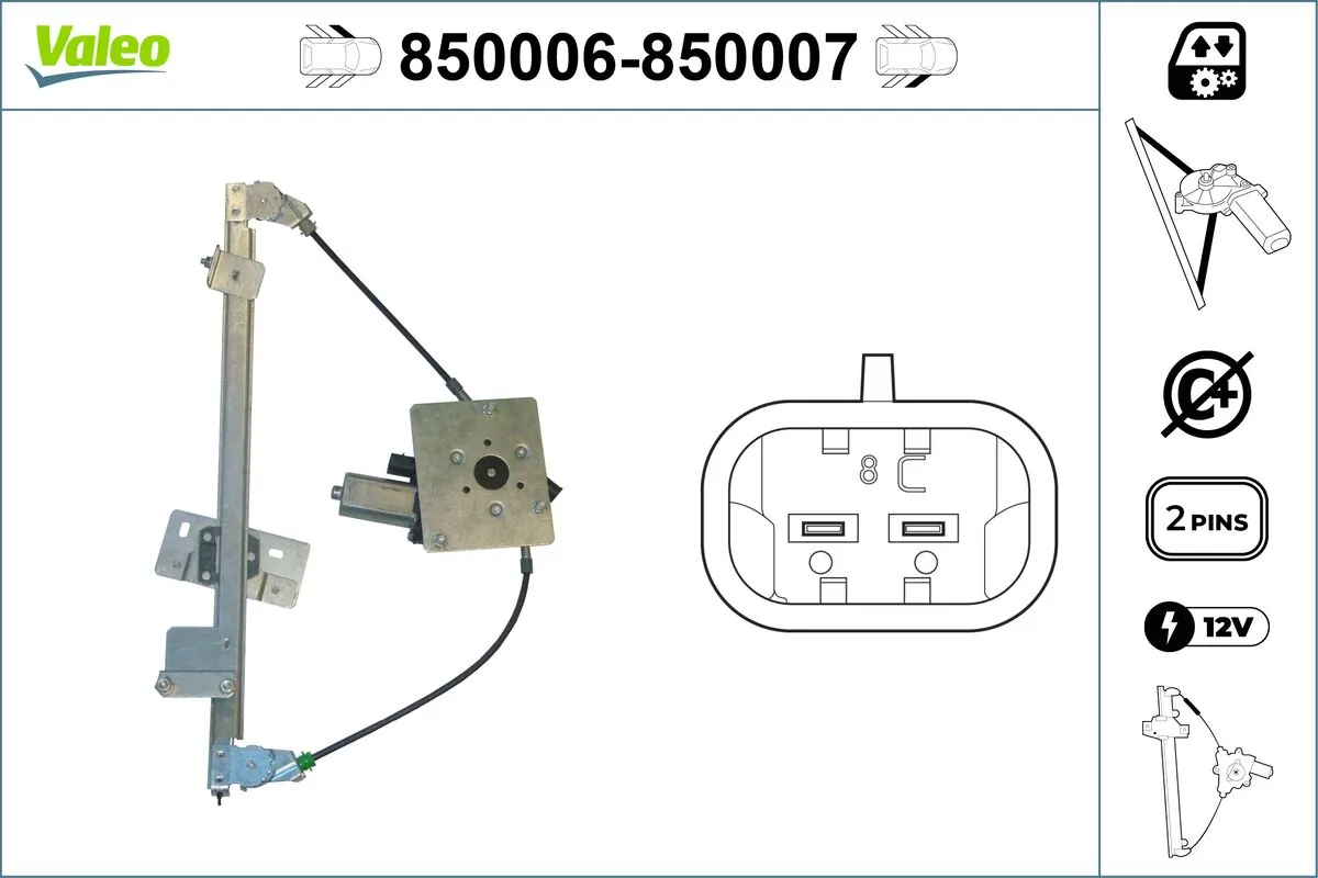 VALEO 850006 Window Regulator
