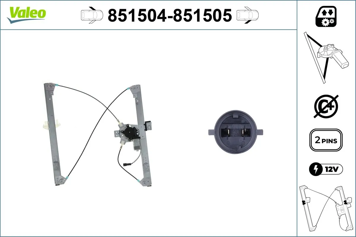 VALEO 851504 Window Regulator