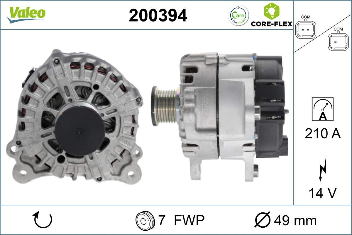 Alternator VALEO CORE-FLEX 200394