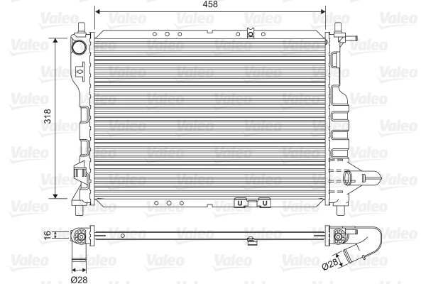 Radiator, engine cooling 701598