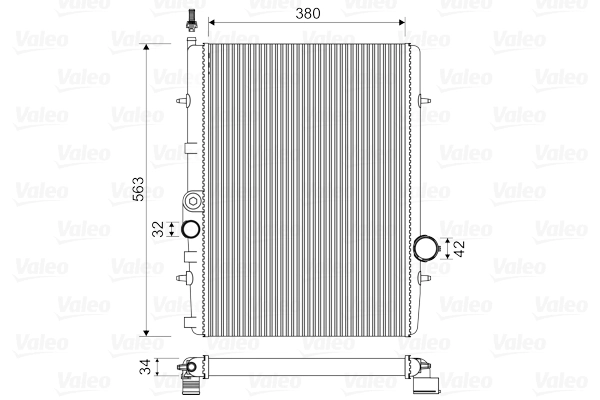 Radiator, engine cooling 732906