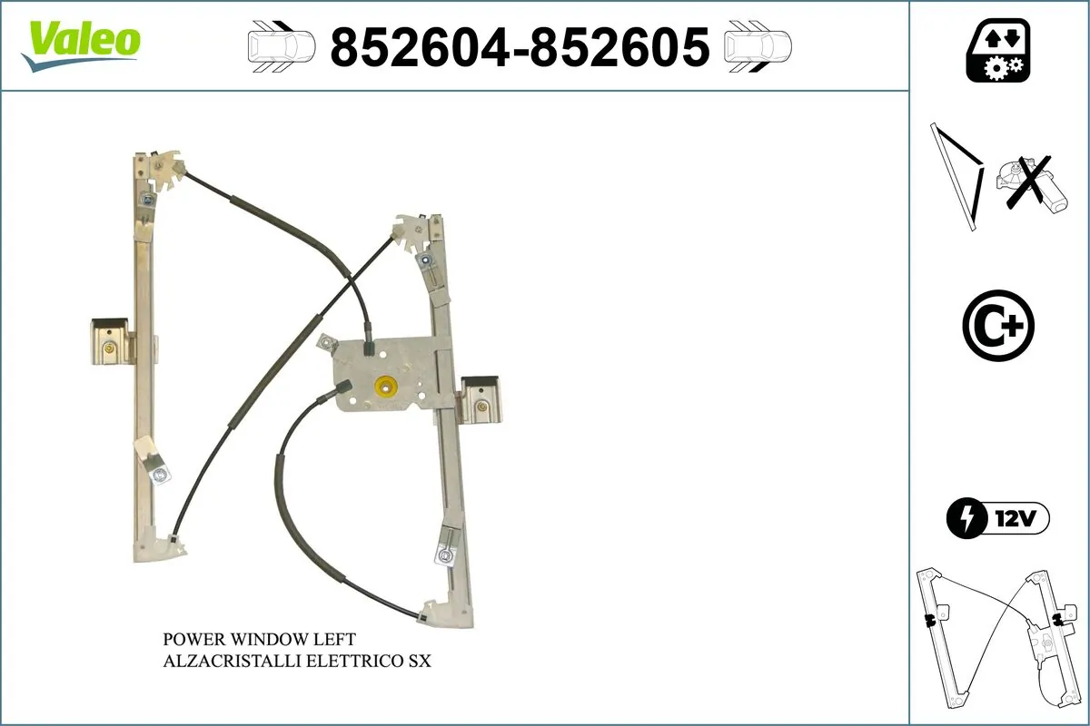 VALEO 852604 Window Regulator