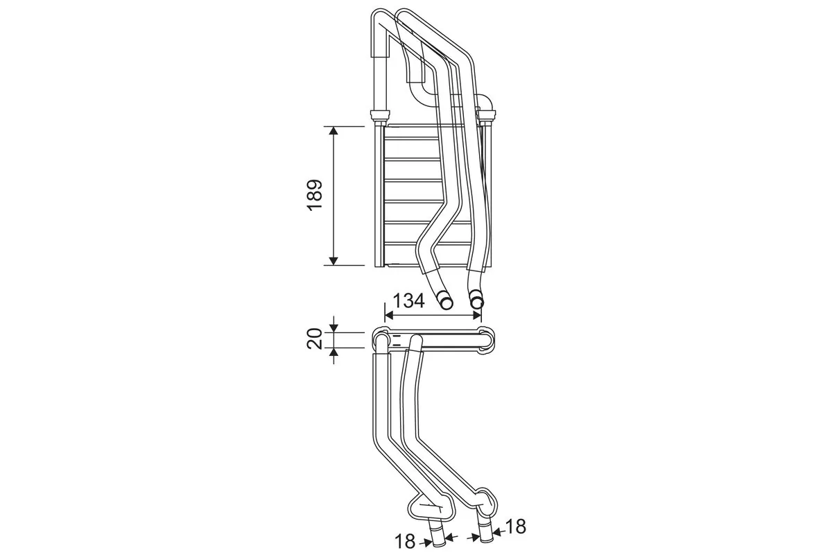 Heat Exchanger, interior heating 811610