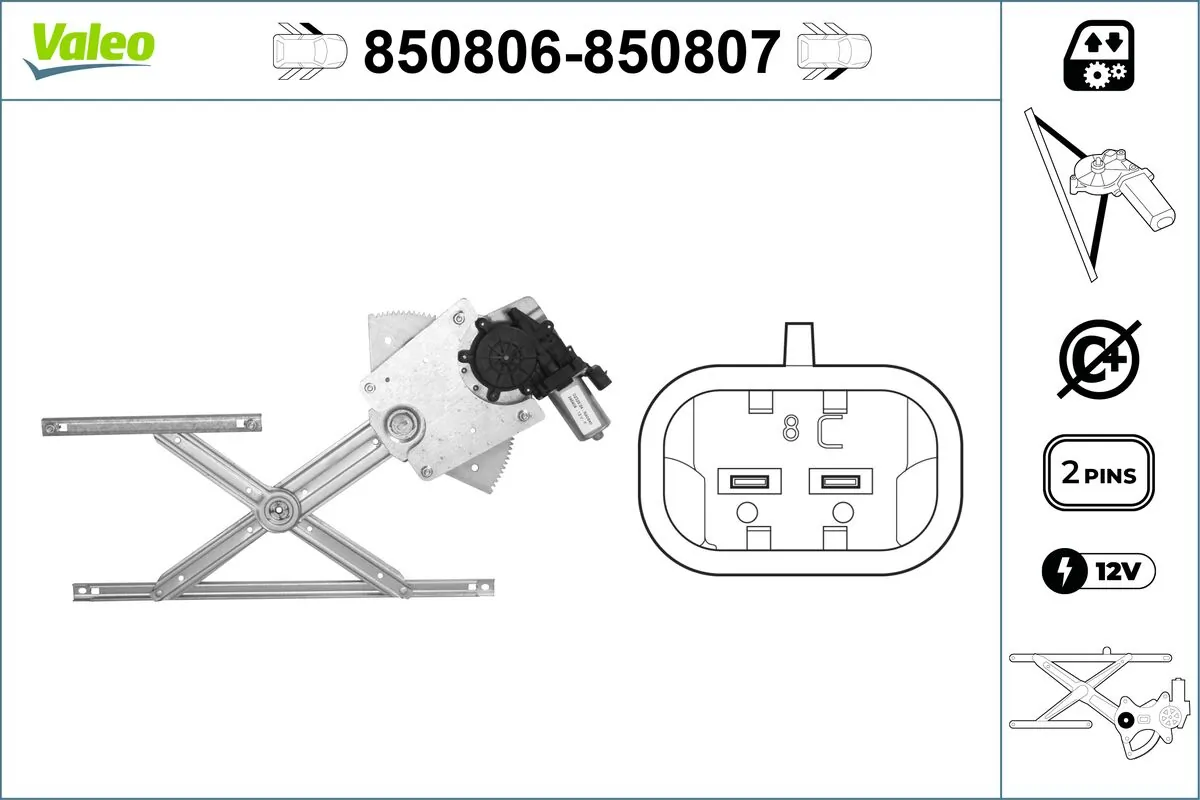 VALEO 850806 Window Regulator